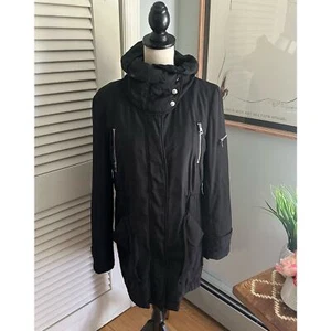 FRENCH CONNECTION Womens Hooded Jacket Anorak Quilted Lining Outdoor Winter | S - Picture 1 of 12