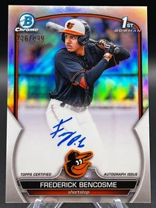 2023 Bowman Chrome Prospect Auto #CPA-FB Frederick Bencosme /499 (AU, RC) - Picture 1 of 3
