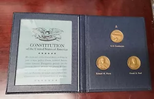 Danbury Mint Democracy In Action President 1974 - Ford, Nixon e Constitution - Foto 1 di 7