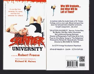 Splatter University by Robert Freese (Paperback Novel) Autographed - New! - Picture 1 of 1