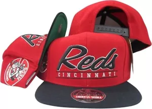 Cappello/Berretto Vintage Cincinnati Reds American Needle Rosso/Nero Regolabile Snapback - Foto 1 di 5