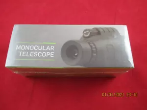 Monocular 40X60 Camera Phone Zoom Lens Tripod Holder Telescope NEW sill sealed - Picture 1 of 9