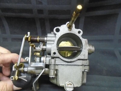 1971 JOHNSON 25R71 25HP CARBURETOR ASSY 384530 ELECTRIC OUTBOARD MOTOR EVINRUDE - Image 1 of 4