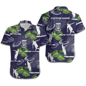 Camisa Hawaiana Disco Personalizada Golf Camisa Playa Regalo para Hombres y Mujeres Verano - Imagen 1 de 3