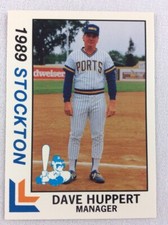 1989 Stockton Ports-California League-BEST Baseball Card-Dave Huppert