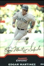 2004 Bowman Chrome Refractor #111 Edgar Martinez - NM-MT