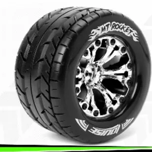 Louise RC - Mt-Rocket - 1-10 Monster Truck Set Ruote Completo LR-T3201SCH - Foto 1 di 1