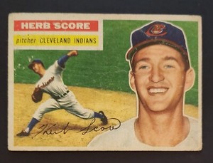 1956 Topps Herb Score #140 Grey Back Good/Poor (Light Creasing) Low Shipping
