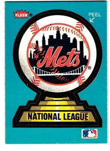 1987 Fleer Team Stickers New York Mets / Detroit Tigers on Back - Picture 1 of 2