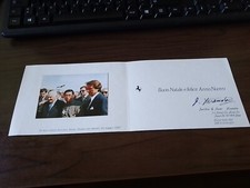 Ferrari Junichiro Hiramatsu - original signature - 50th anniversary, greeting card