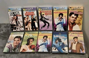ELVIS PRESLEY 10 VHS SET All Sealed Commemorative Collection & Follow That Dream - Picture 1 of 20