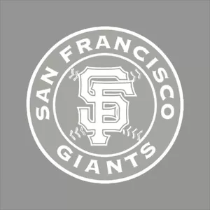 San Francisco Giants #4 MLB Team Logo 1 Color Vinyl Decal Sticker Window Wall - Picture 1 of 7