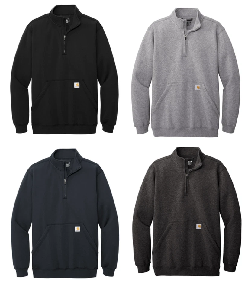 Sudadera Carhartt Hombre Peso Medio 1/4 Cremallera Simulada Nueva Con Etiquetas 2022 Foto 1 de 1