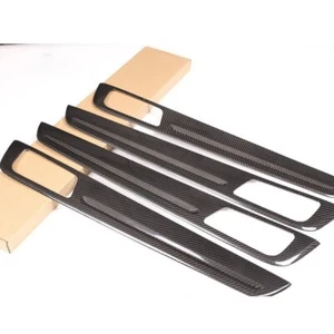 For Porsche Cayenne 18-23  Dry Carbon Fiber Car Interior Door Panel Cover Trims - Picture 1 of 6