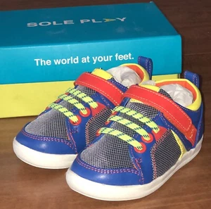 NEW Toddler Baby Boys SOLE PLAY Ladon Flex Comfort Sneakers, Multicolor NEON 6 M - Picture 1 of 5