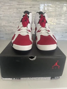 NIKE AIR JORDAN 6 CARMINE 2014 VI CDP RED TORO OG RETRO INFRARED - Picture 1 of 5