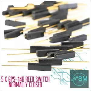 5PCS Reed Switch GPS-14B Magnetic Switch Normally Closed 3x14mm DIY Electronics - Picture 1 of 2