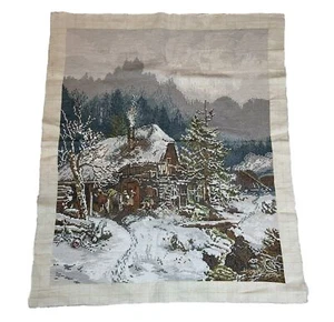 THE FORGE Burke's Die Schmiede Pastoral FINISHED UNFRAMED Cross Stitch 20x24.5 - Picture 1 of 14