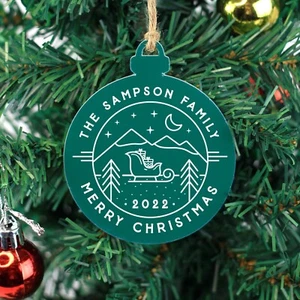 Personalisierte Familie Christbaumkugel Christbaumschmuck Hängeschmuck - Bild 1 von 2