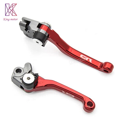 For Honda CR125R CR250R/450R 2002-2003 CNC Dirt Bike Brake Clutch Levers Pivot Foto 1 de 4