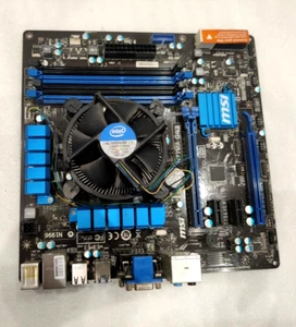 Placa madre MSI H77MA-G43 con enfriador Intel Stock - Imagen 1 de 18