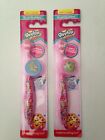 Lot of 2 Shopkins Toothbrush with Cover Brush Buddies