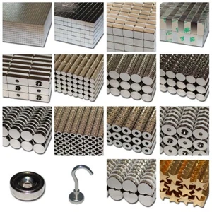 Niezwykle mocne supermagnesy neodymowe Prawdziwe magnesy N52 N50 N45 również do przykręcania - Zdjęcie 1 z 18