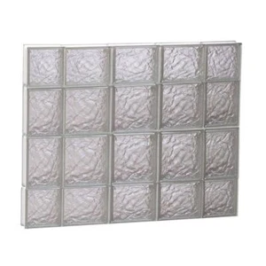 Clearly Secure Glass Window 27"x34.75"x3.12" Frameless Ice Pattern Non-Vented - Picture 1 of 4