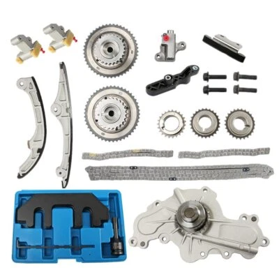 Timing Chain Kit Water Pump Camshaft Gear For Mazda CX-9 GT Lincoln MKX 3.5 3.7L Foto 1 de 4