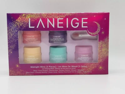 LANEIGE Midnight Minis Lip Set of 5 X 3G Lip Sleeping Mask Balm Gift Set
