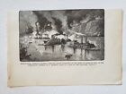 USS Benton Rear Admiral Porter Flotilla Vicksburg 1863 1888 Civil War Print