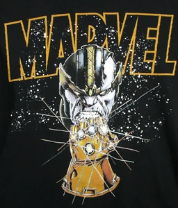Marvel Thanos Infinity Gauntlet Medium Graphic Black T-Shirt - Picture 1 of 4