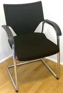 Wilkhahn Modus 277/07 Freischwinger - Schwarz meliert - Stuhl Besucherst - Bild 1 von 4