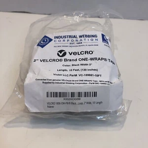 Velcro® Brand One Wrap® Self Gripping Hook & Loop Tape 2" x 10 feet Black - Picture 1 of 4