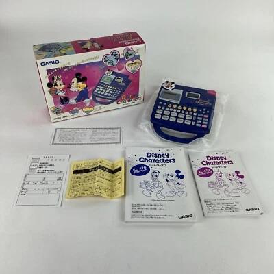 Disney Characters Casio KL-470 Name Land Seal Word Processor New Open Box RARE - Image 1 of 4
