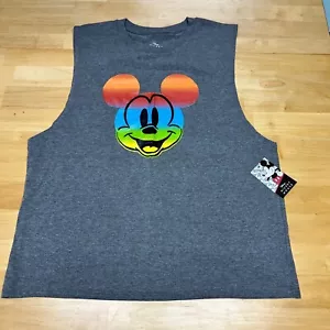NWT Disney Mickey Mouse Tank Top Gray Size Large - Picture 1 of 5