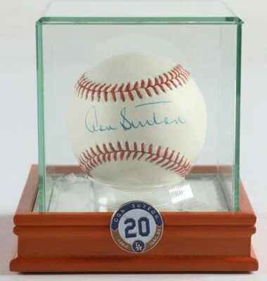 Don Sutton Signed N.L. Baseball w Display Case (PSA) Los Angeles Dodgers Pitcher - Image 1 of 4