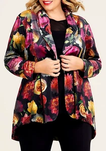 TS TAKING SHAPE plus size XS / 14 Velour Floral Mood Cardigan jacket NWT rrp$200 - Picture 1 of 3
