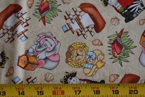 32" Long, Bazoople Pirates Shipmates on Tan Quilt Cotton Springs/Schreiner,N4091 - Picture 1 of 5