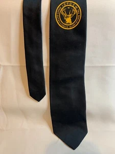 Wolfmark Collection Black Grand Lodge 100% Polyester Tie Necktie 56" x 3" - Picture 1 of 4