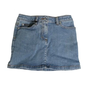DOLCE & GABBANA Kids Skirt Blue Cotton Stretch Denim A-line s. Tag 4 RRP 300usd - Picture 1 of 10