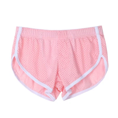 Pantalones Cortos para Correr de Malla para Hombres Entrenamiento Culturismo Gimnasio Pantalones Cortos Ropa Interior para Salón Foto 1 de 4