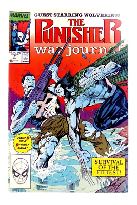 Marvel THE PUNISHER WAR JOURNAL (1989) #7 Jim Lee FN/VF (7.5) Ships FREE! - Image 1 of 4