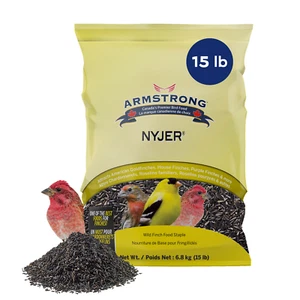 Armstrong Wild Bird Food Nyjer Bird Seed for Finches, 15lbs - Picture 1 of 6