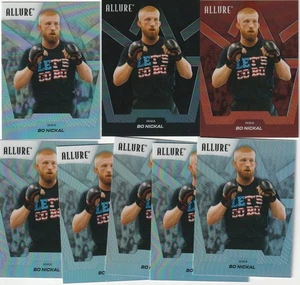 2025 UPPER DECK ALLURE SE BO NICKAL MMA LOT x8 RED BLACK RAINBOW BASE - Foto 1 di 1