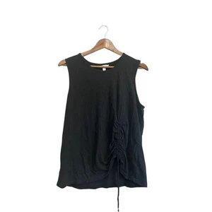 Camiseta sin mangas Time and Tru negra sin mangas con cordón talla L (12-14) - Imagen 1 de 4