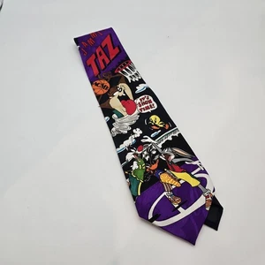 VINTAGE 1993 WARNER BROS LOONEY TUNES MANIA NECKTIE LOONEY TOONS CHARACTERS - Picture 1 of 7