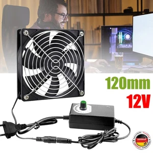 120mm 12V Chłodnica Cichy wentylator Wentylator chłodzący do komputera stacjonarnego PC Obudowa komputera DHL - Zdjęcie 1 z 14