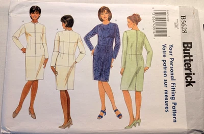 Butterick Sewing Pattern Women's DRESS Personal Fitting B5628 Size 16W UNCUT - Image 1 of 4