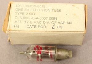 EIMAC 2-01C Röhre NOS NIB mit Röhre Datenblatt - Bild 1 von 3